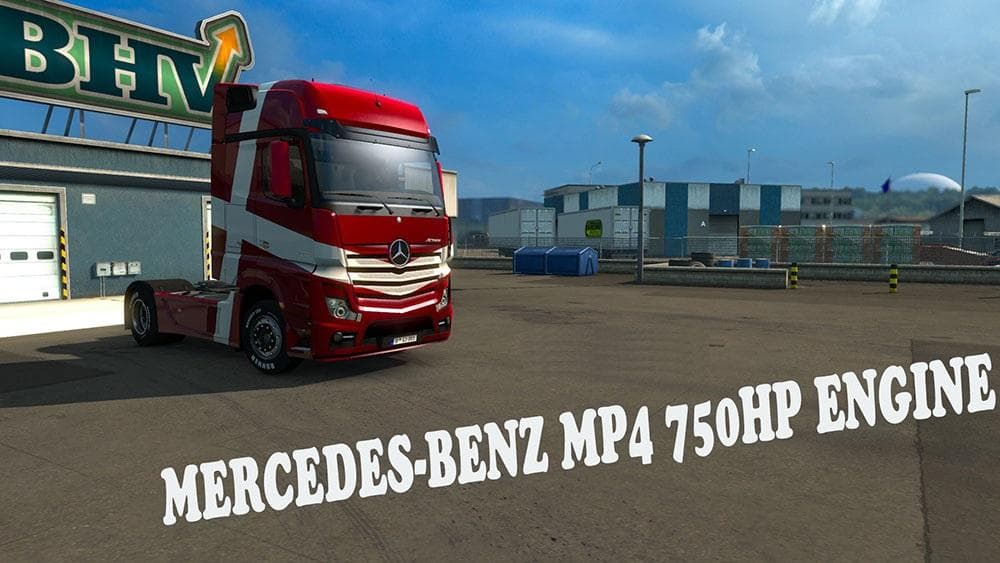 Mercedes Benz MP4 750HP Engine – Parts mod for Euro Truck Simulator 2