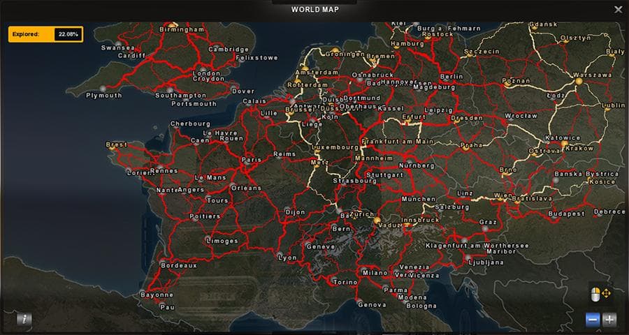 ProModz + Satellite Maps – Maps mod for Euro Truck Simulator 2