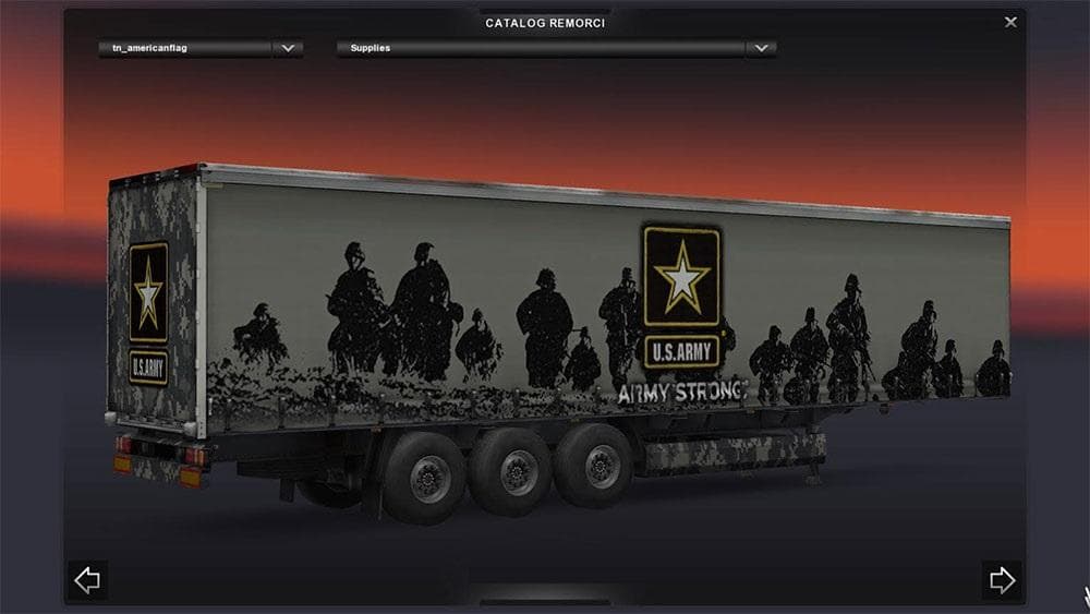 AMERICAN ARMY TRAILER – Trailers mod for Euro Truck Simulator 2