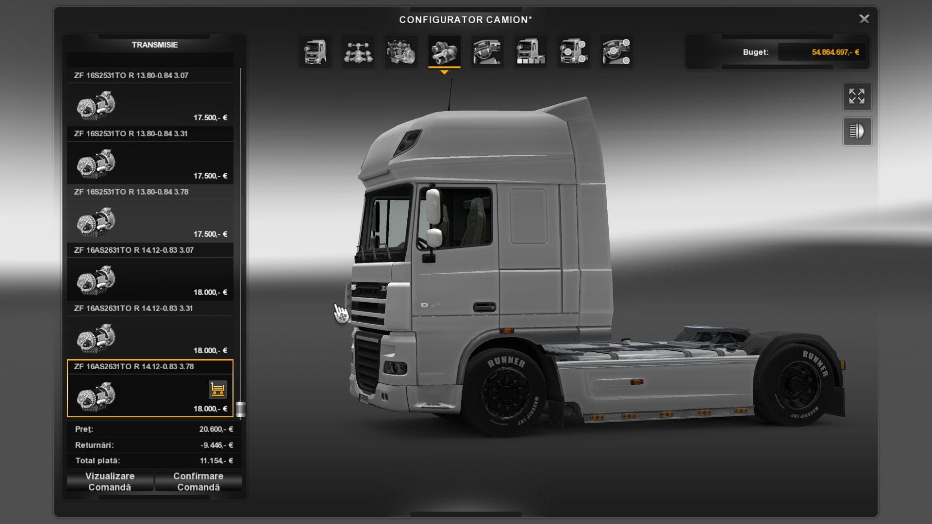 GEARBOX/DIFFERENTIAL – Parts mod for Euro Truck Simulator 2