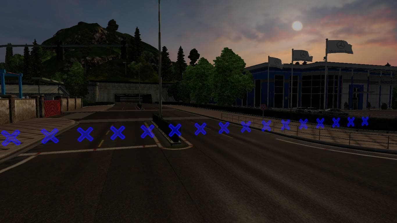 CLOSED ROADS AND ARROWS IN COLOR COLLECTION – Skins mod for Euro Truck Simulator 2
