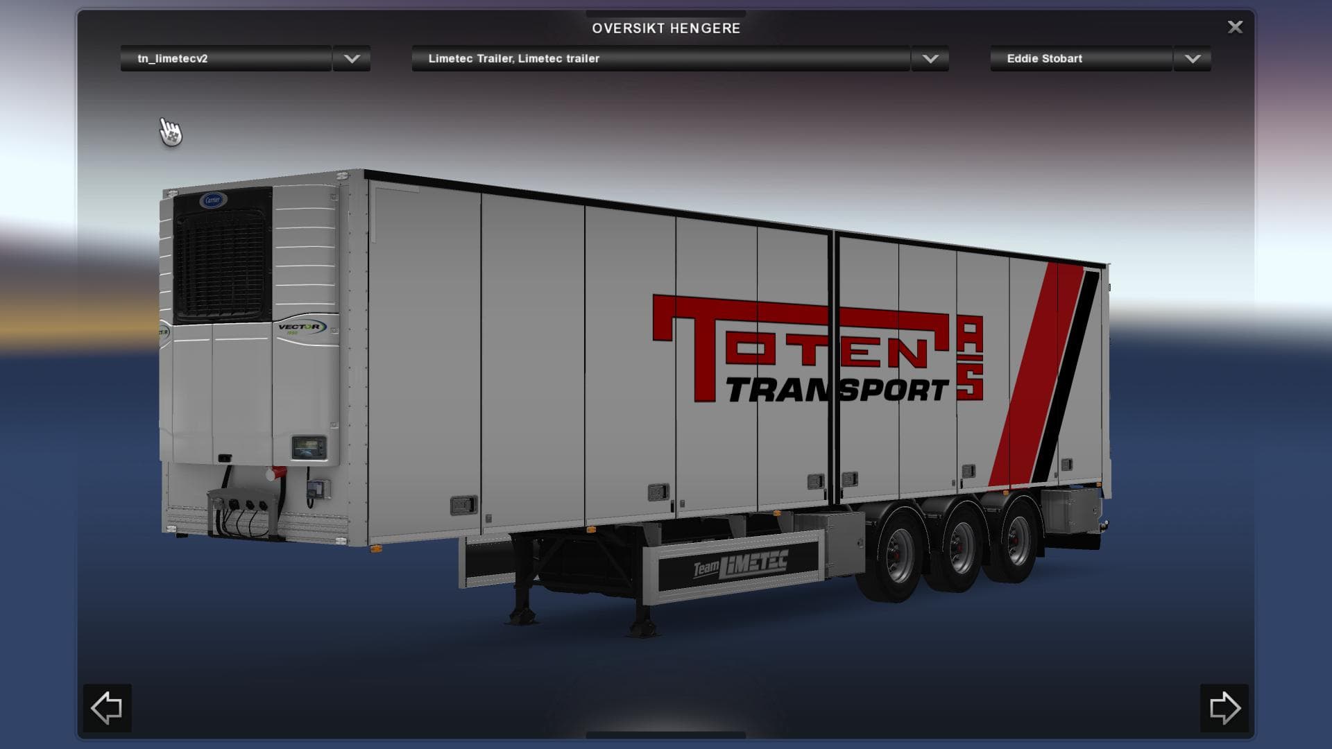 LIMETEC TOTEN TRANSPORT TRAILER – Trailers mod for Euro Truck Simulator 2