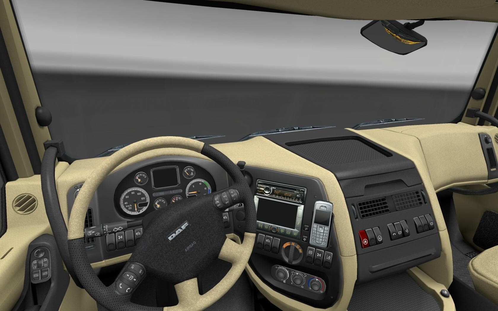 DAF XF INTERIOR (BY NIGHT-SON) – Other mod for Euro Truck Simulator 2