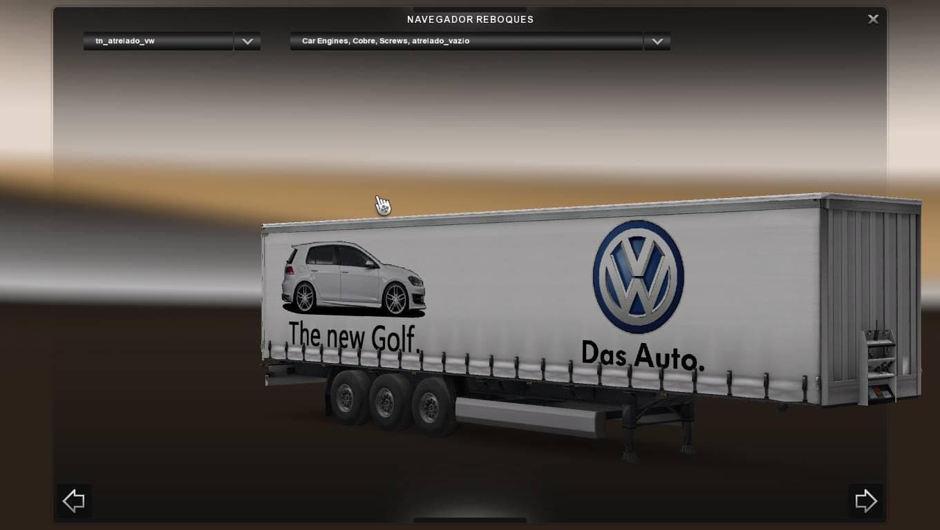 VW TRAILER V1 – Trailers mod for Euro Truck Simulator 2