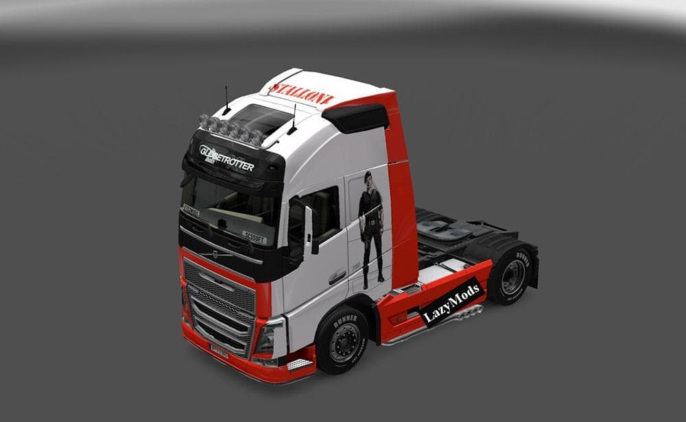 VOLVO FH 2012 SYLVESTER STALLONE SKIN – Skins mod for Euro Truck Simulator 2