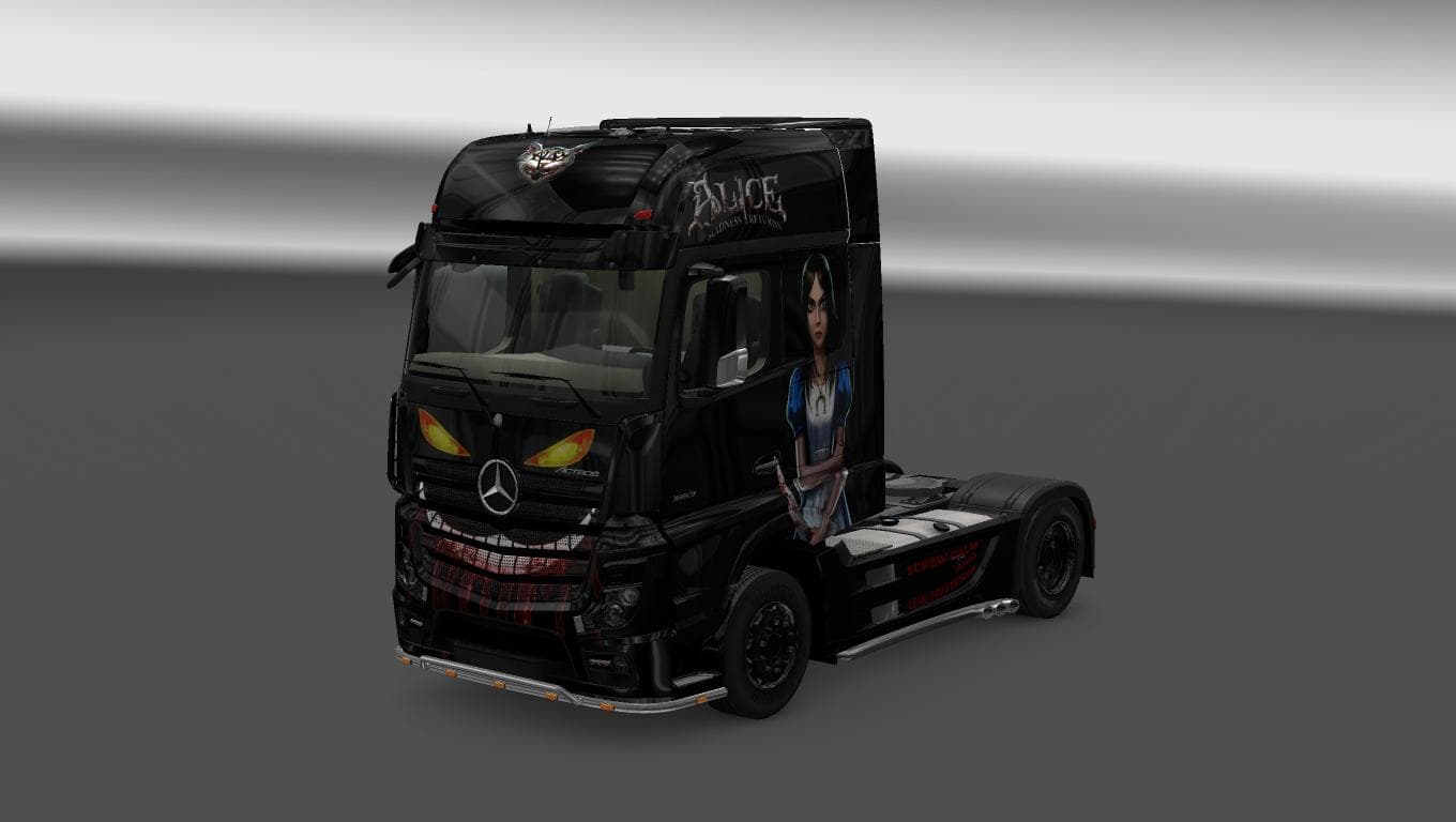 ALICE: MADNESS RETURNS SKIN FOR ACTROS 2014 – Skins mod for Euro Truck Simulator 2