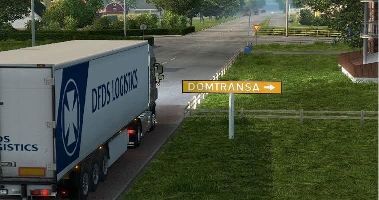 DOMTRANSA GARAGE FOR SCANDINAVIA DLC – Maps mod for Euro Truck Simulator 2
