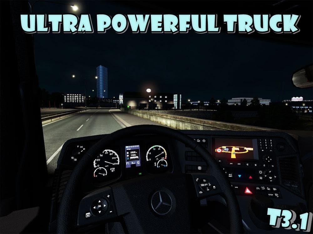 ULTRA POWERFUL TRUCK T3.1 – Parts mod for Euro Truck Simulator 2