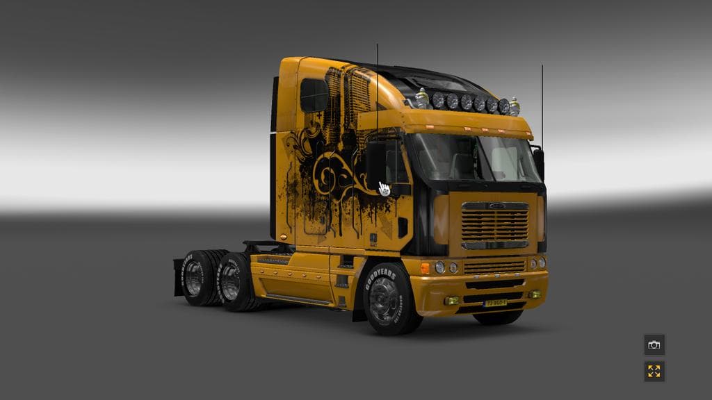 FREIGHTLINER ARGOSY PAINTED TRIAL SKIN – Skins mod for Euro Truck Simulator 2