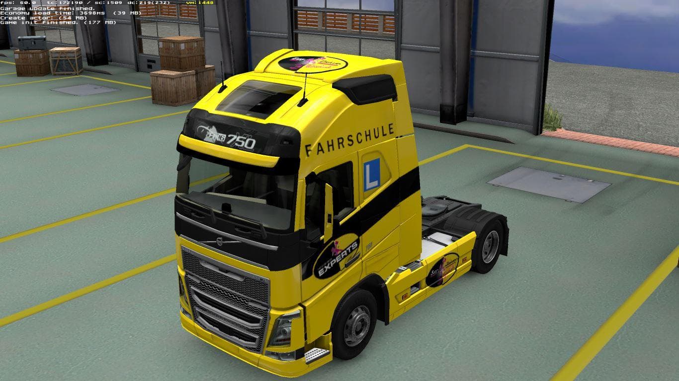 EASYDRIVERS DRIVING SCHOOL SKIN FOR NEW VOLVO – Skins mod for Euro Truck Simulator 2