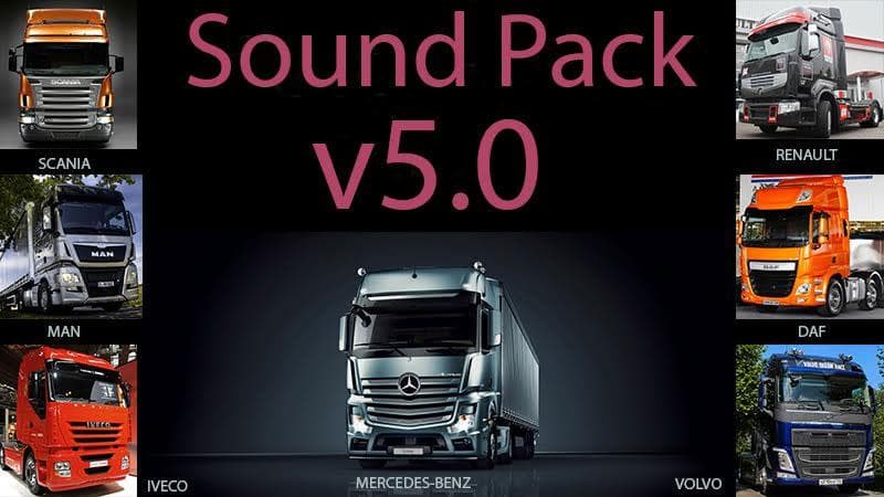 SOUND PACK V5 – Sounds mod for Euro Truck Simulator 2