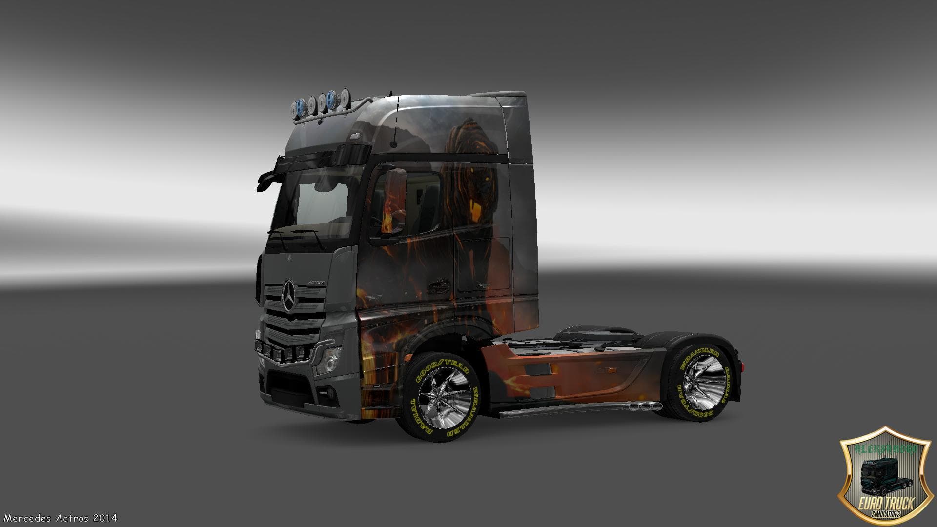 MERCEDES ACTROS MP4 VOLCANO TIGER SKIN – skins screenshot 2