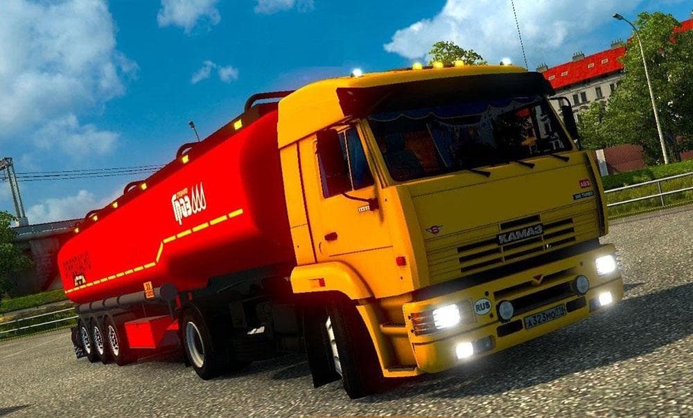 KAMAZ 5460 & TRAILER FUEL COMPANY – Trucks mod for Euro Truck Simulator 2