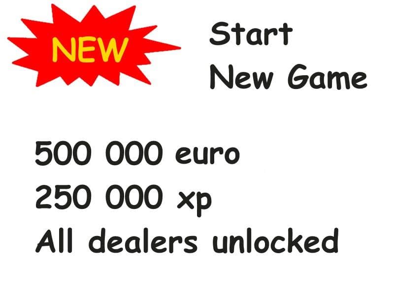 NEW GAME EASY START – Parts mod for Euro Truck Simulator 2
