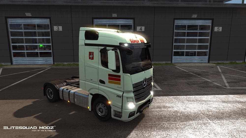 SELMAN TRANSPORTEN MERCEDES ACTROS MPIV SKIN – Skins mod for Euro Truck Simulator 2