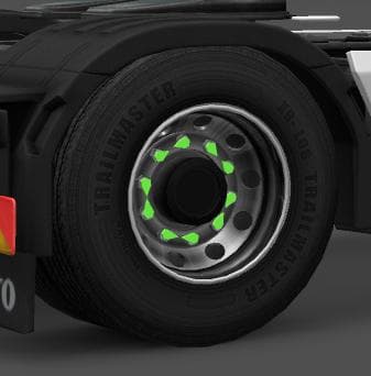 WHEEL NUT TORQUE INDICATOR RIM – Parts mod for Euro Truck Simulator 2