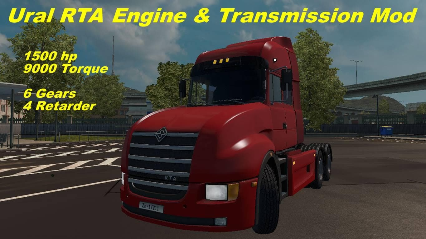 Ural RTA Engine & Transmission Mod – Parts mod for Euro Truck Simulator 2