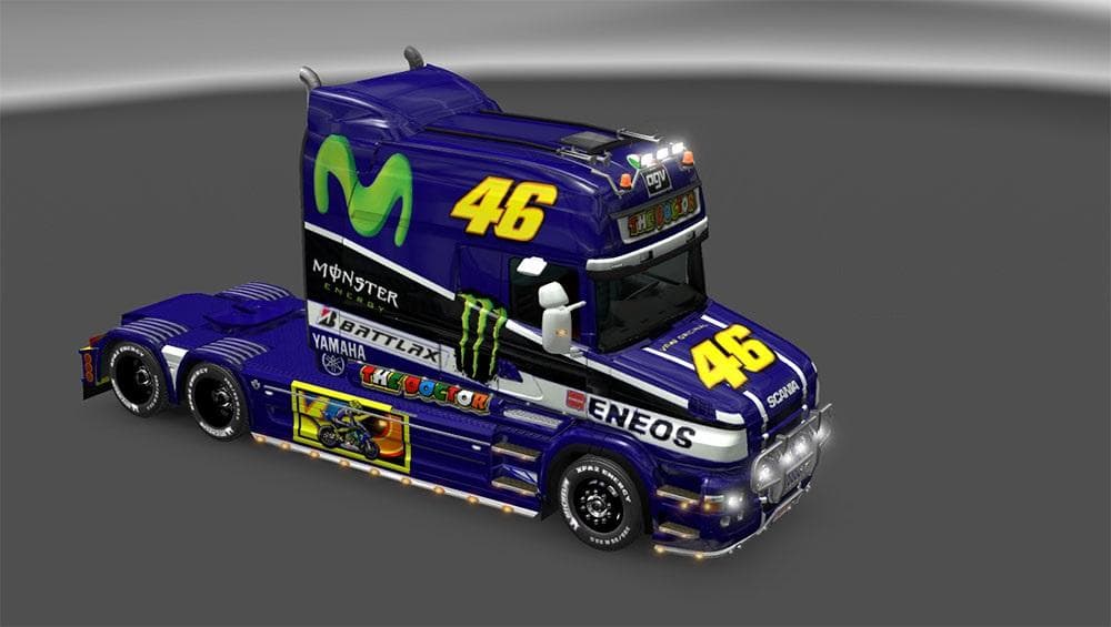 ROSSI YAMAHA 2015 FOR RJL T-CAB – Skins mod for Euro Truck Simulator 2