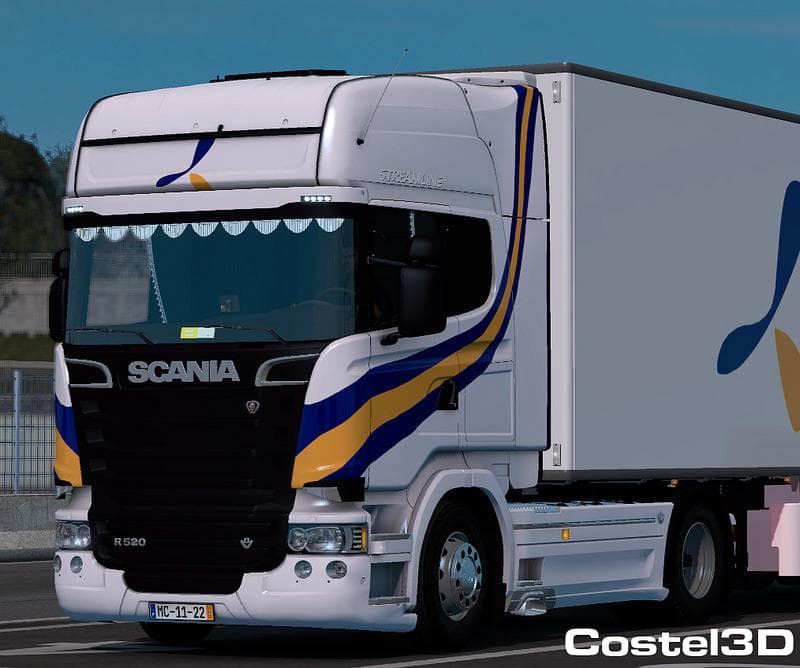 SCANIA R520 V8 PRIMAFRIO V1 – Skins mod for Euro Truck Simulator 2