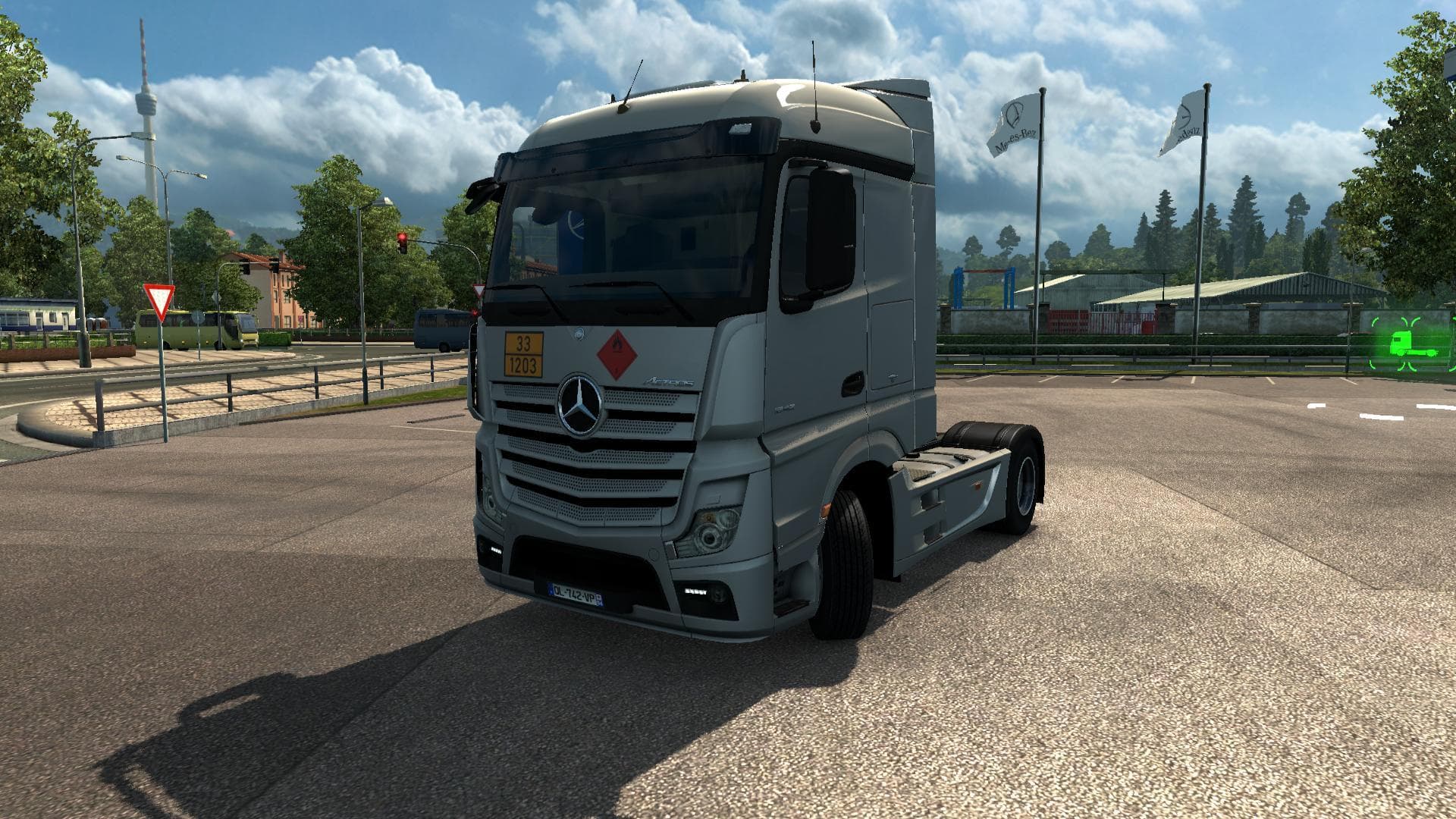 MERCEDES ACTROS MP4 2014 ADR PLATES SKIN – Skins mod for Euro Truck Simulator 2
