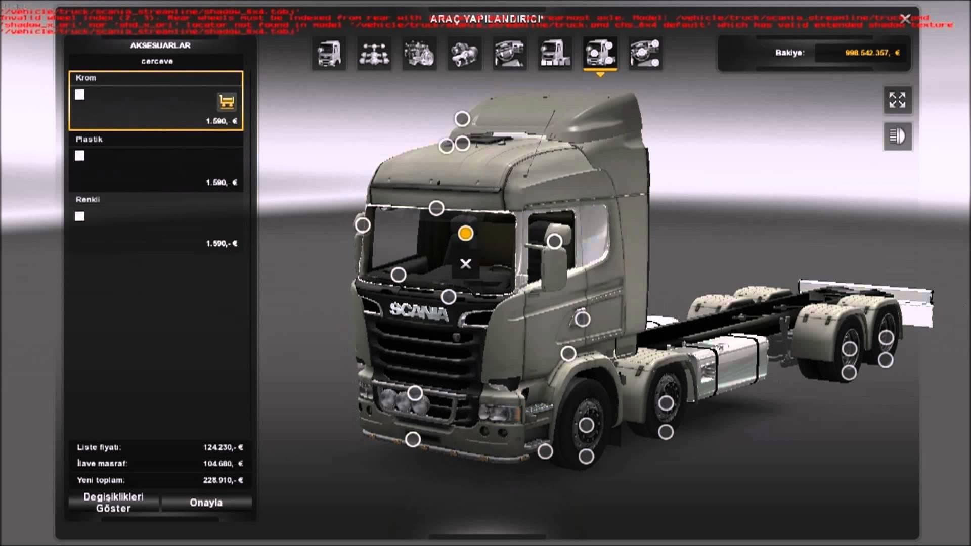 SCANIA STREAMLINE ADDONABLE PARTS V1 – Parts mod for Euro Truck Simulator 2