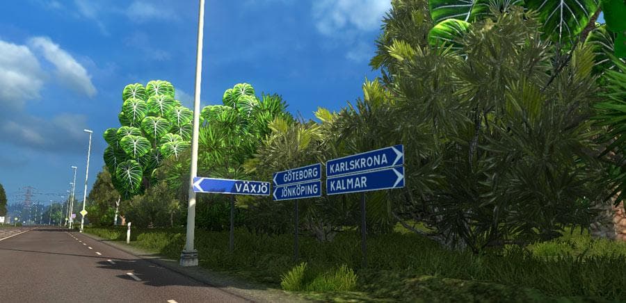 TROPICAL TREES MOD – Maps mod for Euro Truck Simulator 2