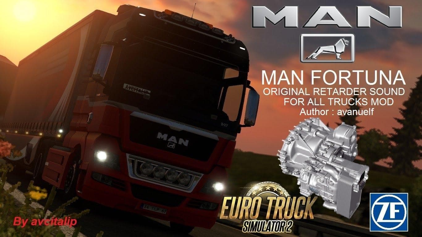 MAN FORTUNA RETARDER SOUND FOR ALL TRUCKS – Sounds mod for Euro Truck Simulator 2