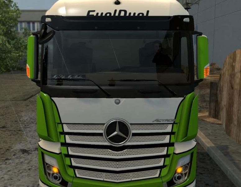 BLINKER ON THE REARVIEW MIRROR FOR MERCEDES ACTROS MP4 – Parts mod for Euro Truck Simulator 2