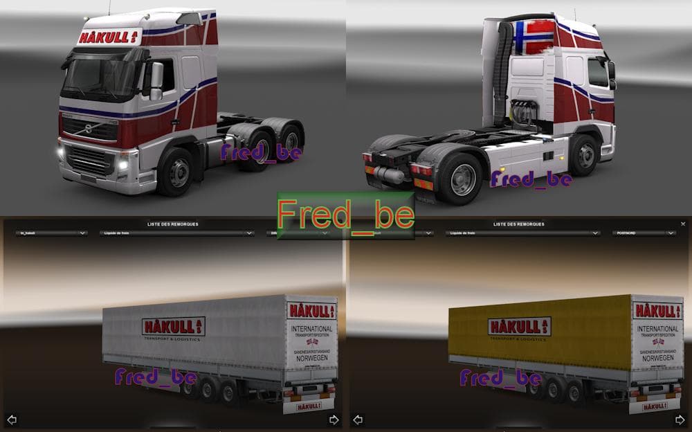 COMBO SKIN PACK HAKULL 1.20.X – Skins mod for Euro Truck Simulator 2