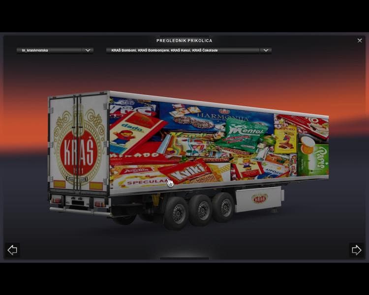 KRAS TRAILER REFRIGERATED TRAILER – Trailers mod for Euro Truck Simulator 2