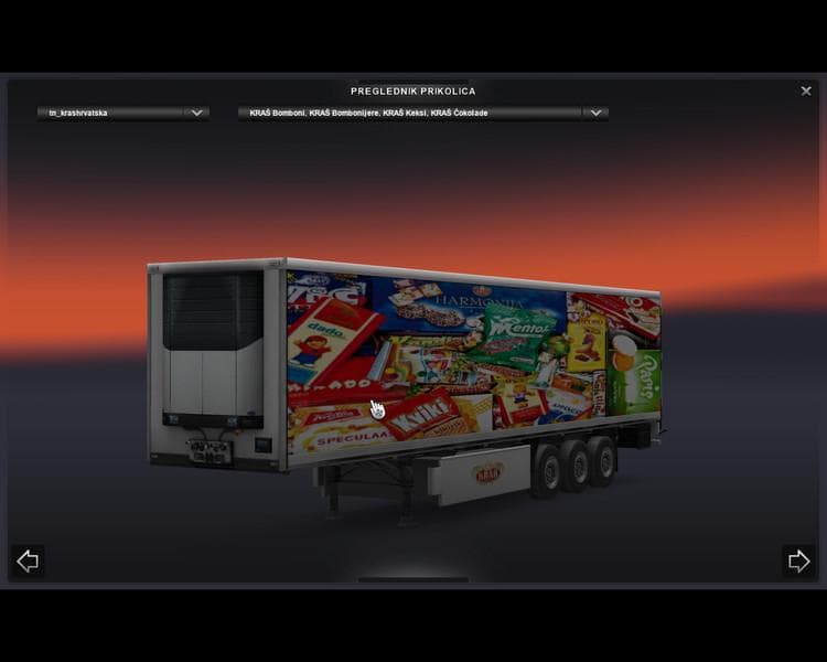 KRAS TRAILER REFRIGERATED TRAILER V1.2 - ETS2 mods download – trailers screenshot 2