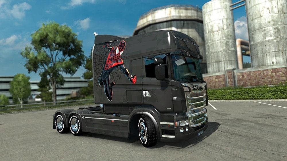 SCANIA EXC LONGLINE RJL SPIDER MAN SKIN – Skins mod for Euro Truck Simulator 2