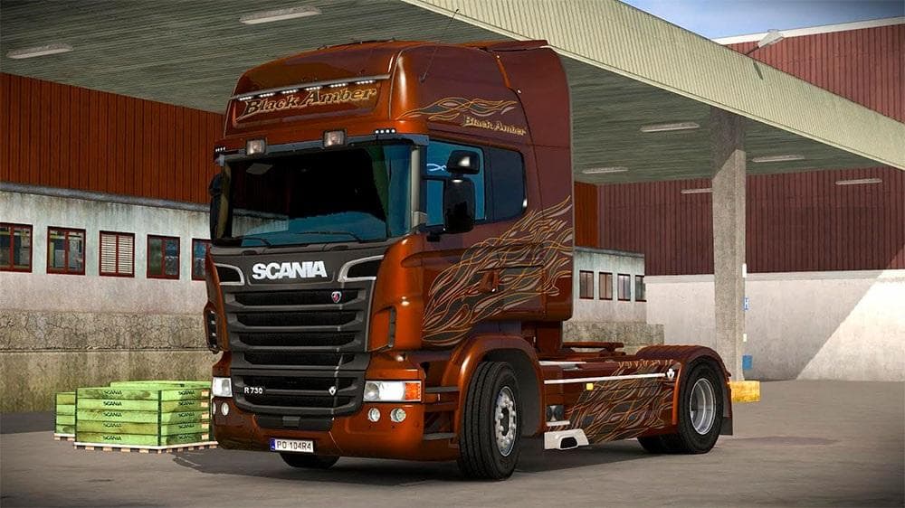 SCANIA BLACK AMBER LIMITED EDITION METALLIC SKIN – Skins mod for Euro Truck Simulator 2