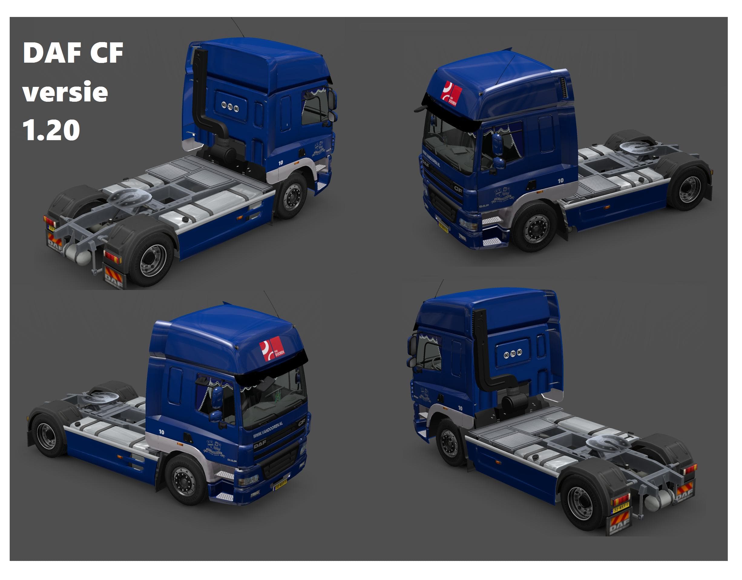 VAN DOOREN TRANSPORT PACK 1.20.X – Skins mod for Euro Truck Simulator 2