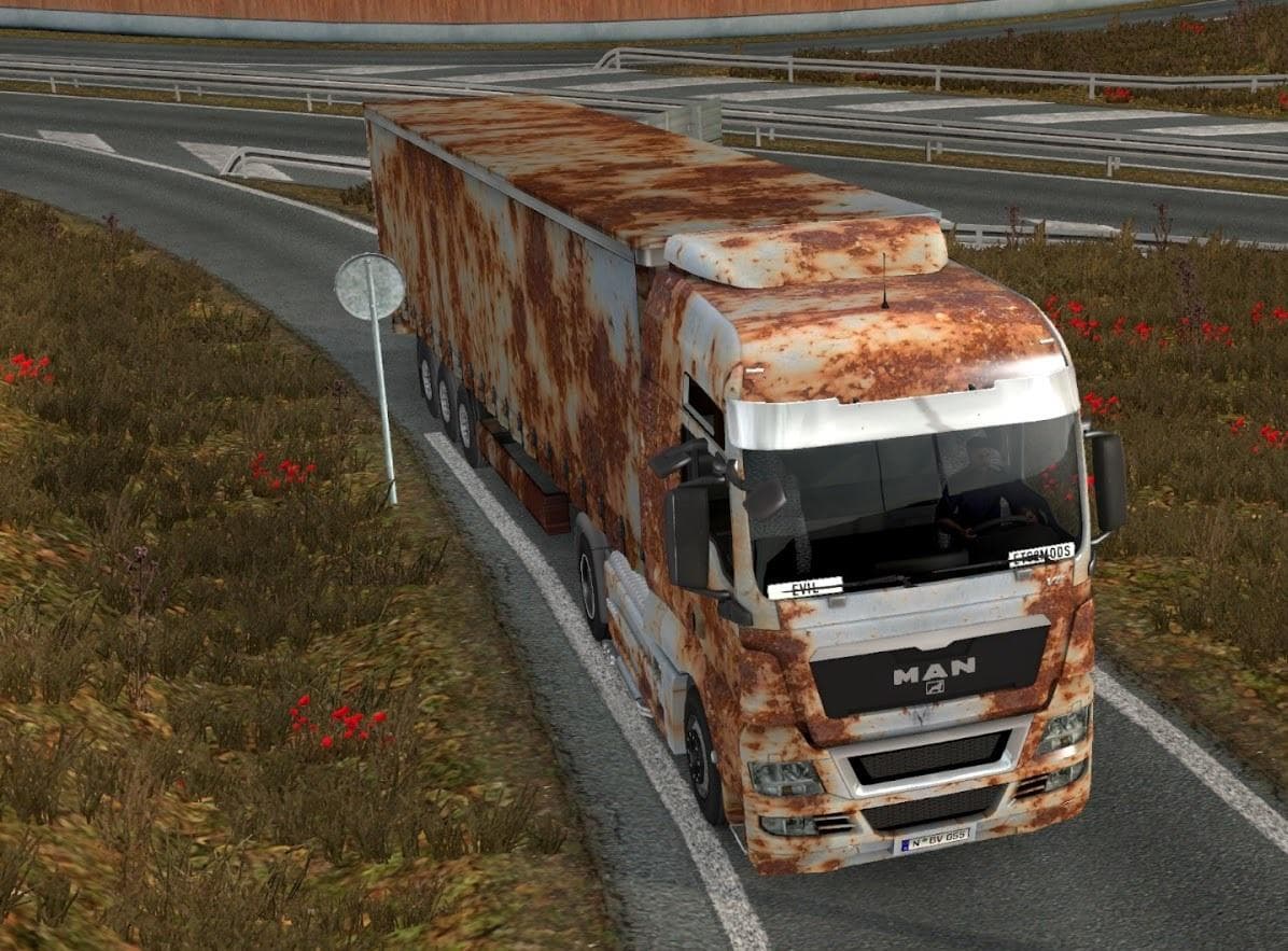 OLD RUST PACK FOR MAN TGX – Skins mod for Euro Truck Simulator 2