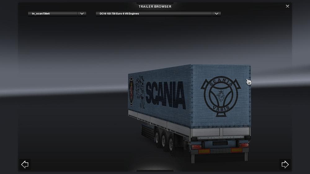 SCANIA 730HP V8 EURO 6 CARGO - ETS2 mods download – trailers screenshot 2