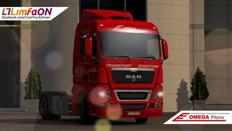 MAN TGX OMEGA PILZNO SKIN BY LIMFAON – Skins mod for Euro Truck Simulator 2