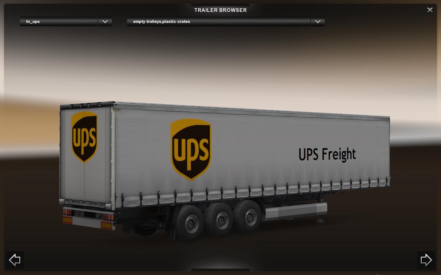 UPS TRAILER V1.0 - ETS2 mods download – trailers screenshot 2