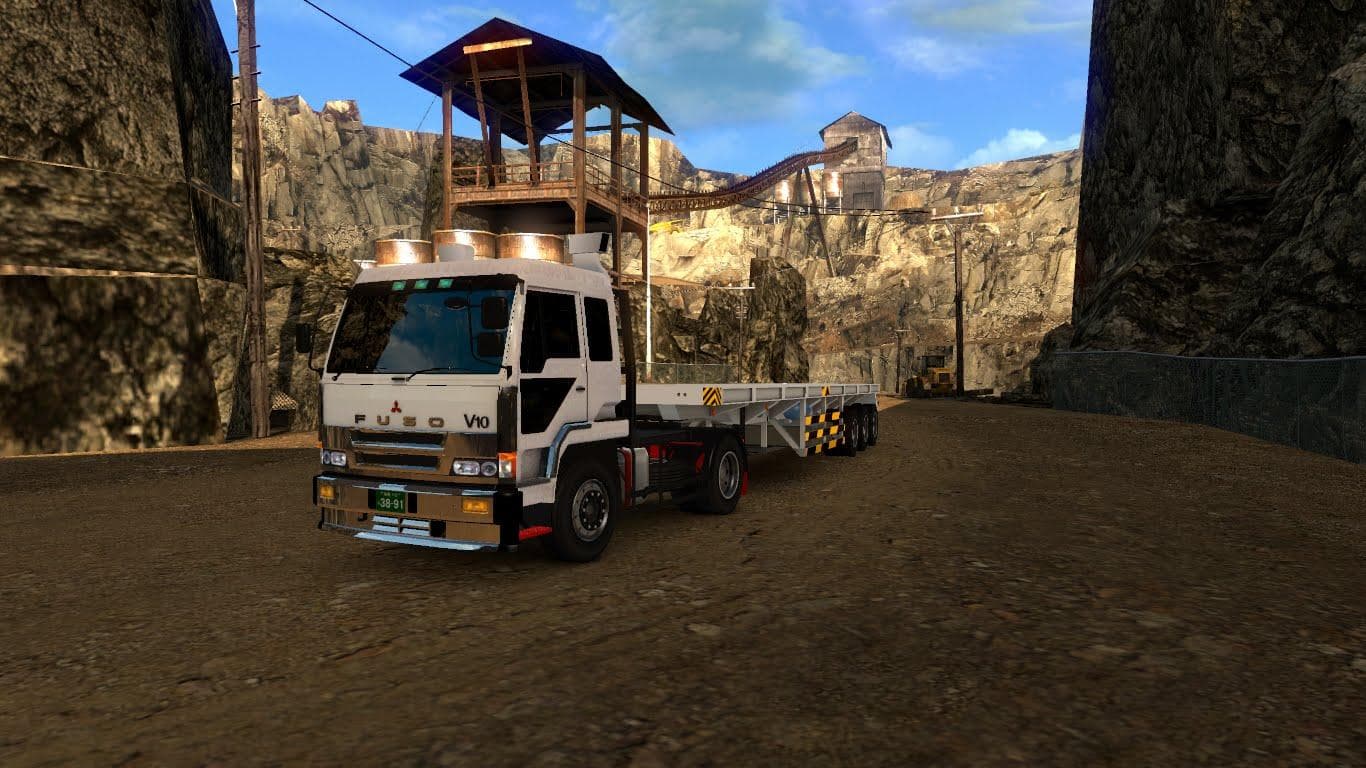 MAERSK + EMPTY FLATBED TRAILER – Trailers mod for Euro Truck Simulator 2