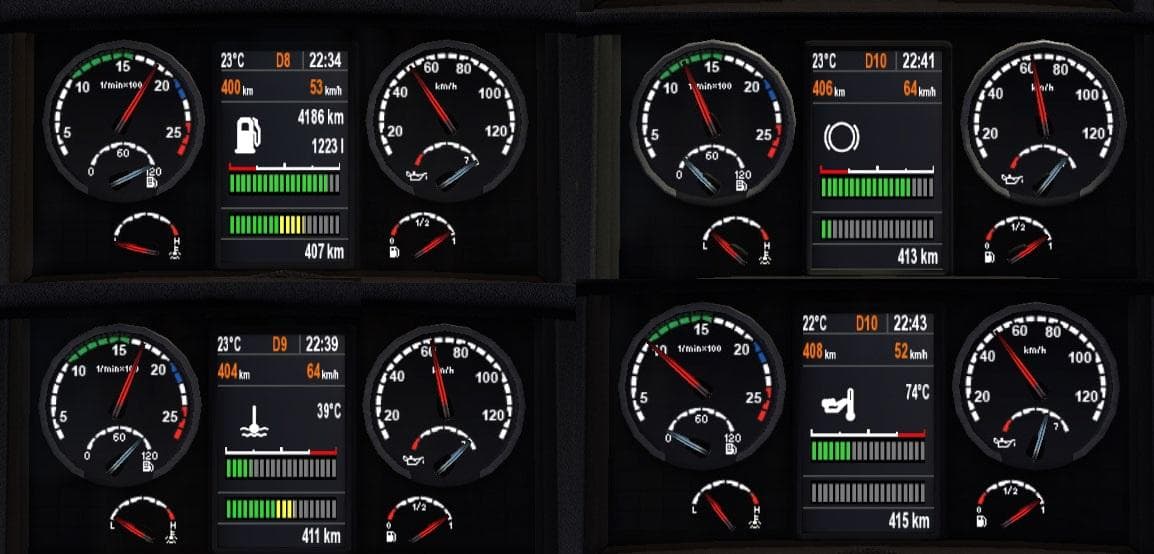 SCANIA DASHBOARD 1.20.X – Parts mod for Euro Truck Simulator 2