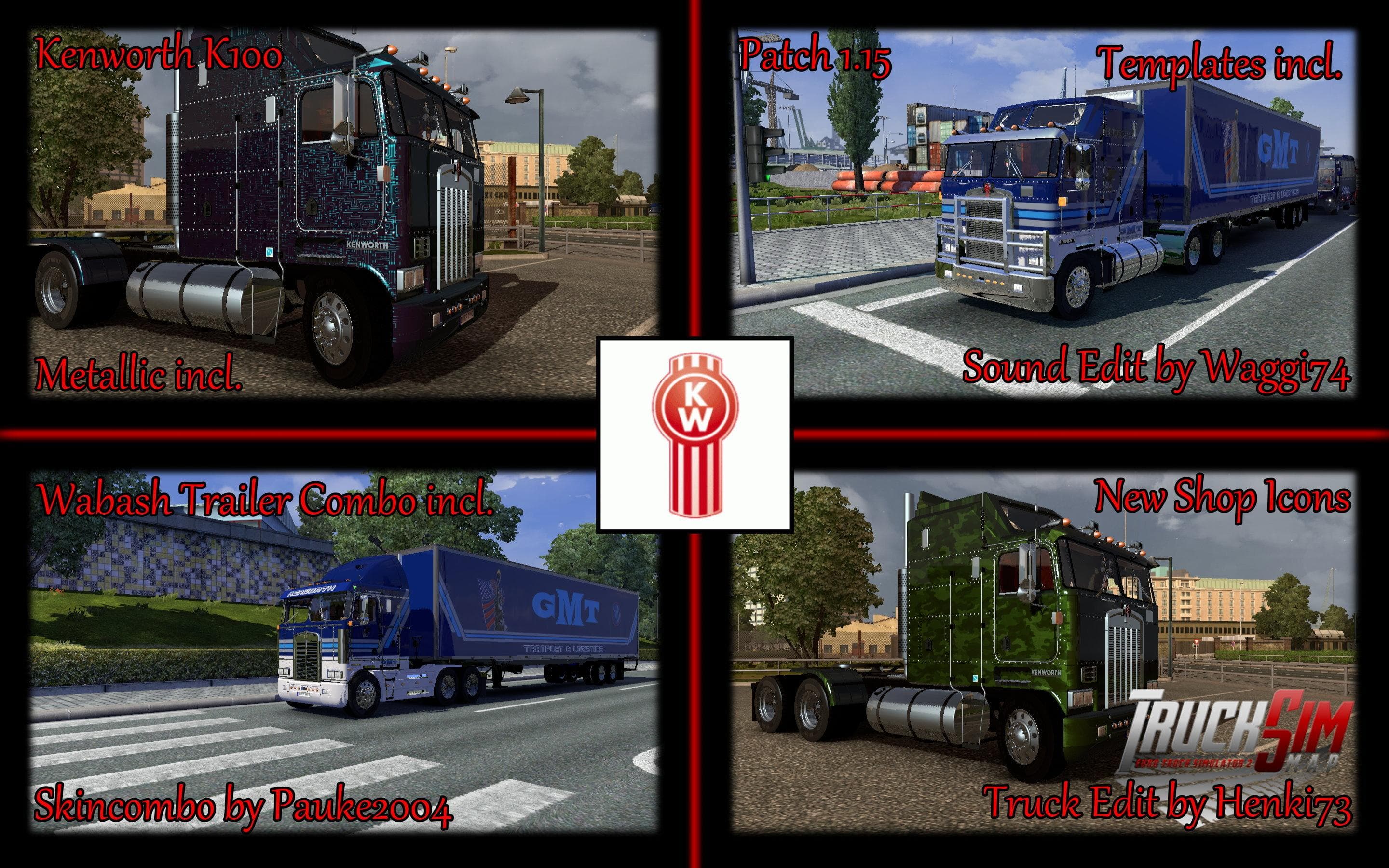 Kenworth k100 – Trucks mod for Euro Truck Simulator 2