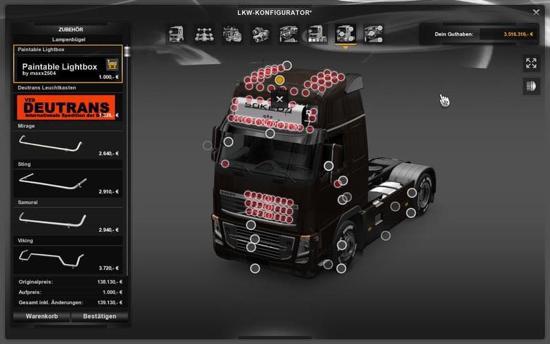 Allround lightbox v1.0 - ETS2 mods download – parts screenshot 2