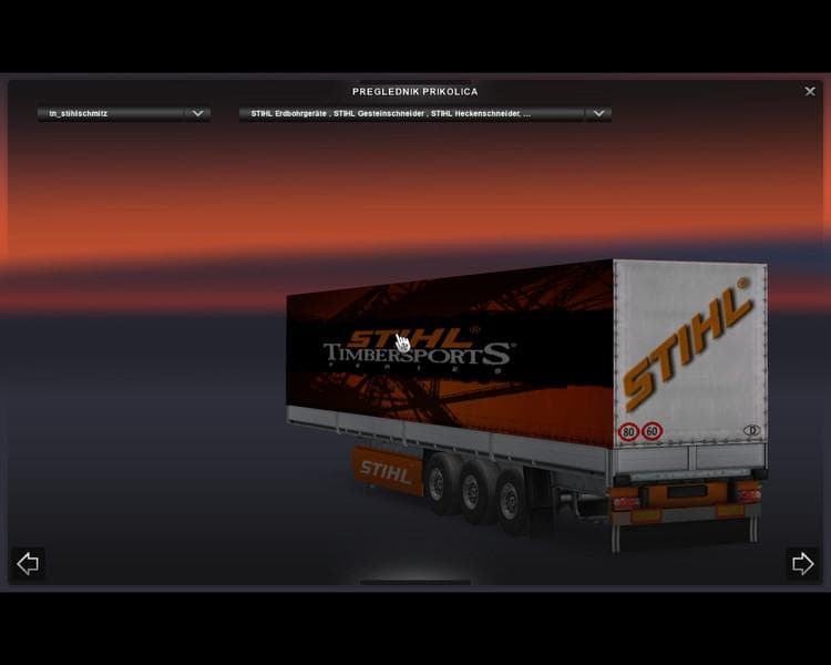 STIHL SCHMITZ SEMITRAILERS – Trailers mod for Euro Truck Simulator 2