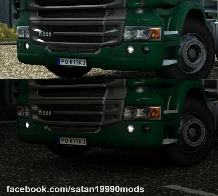 DAYTIME RUNNING LIGHTS - SCANIA – Parts mod for Euro Truck Simulator 2