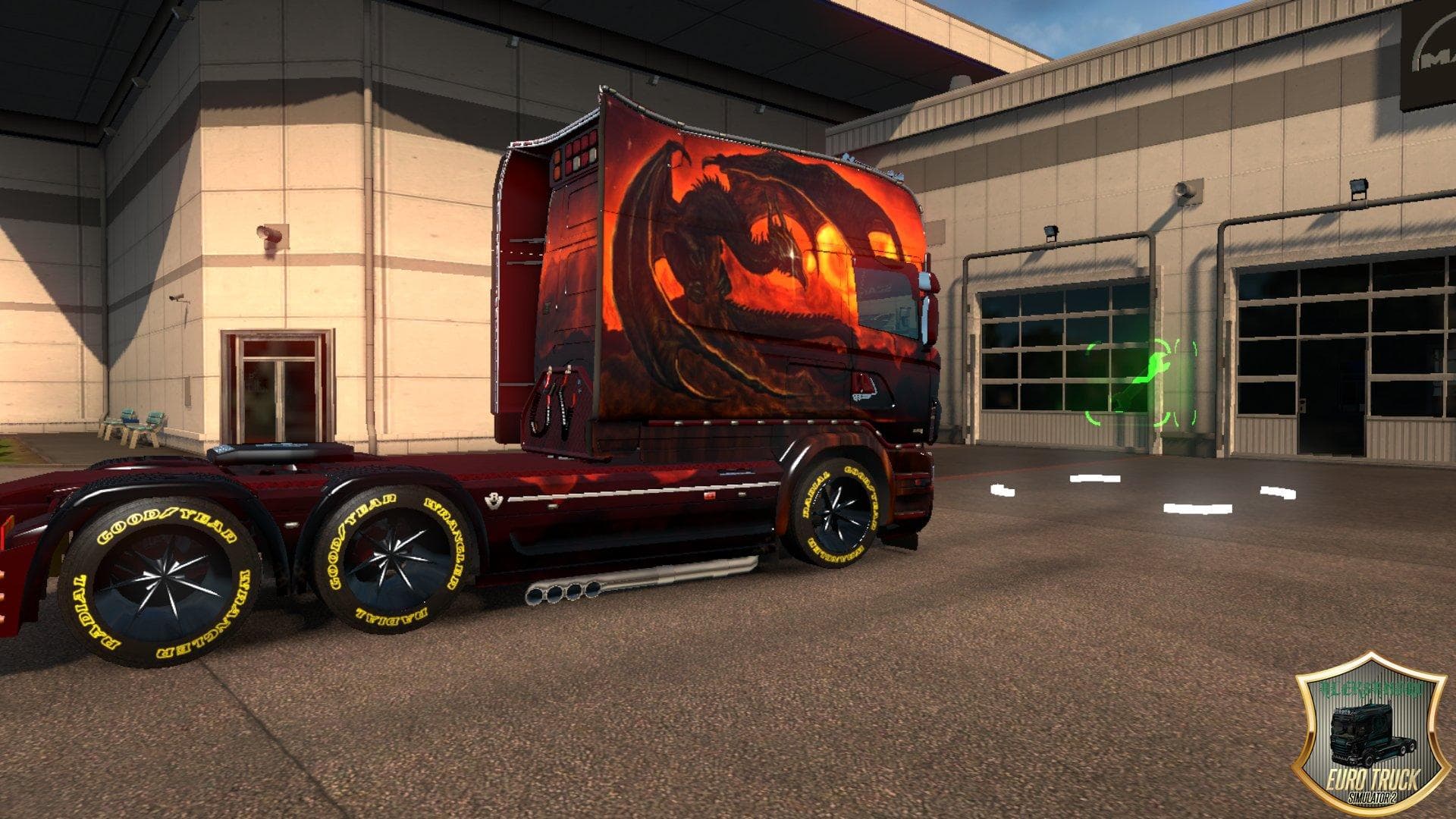 Scania RJL Longline Dragon Skin v1 – Skins mod for Euro Truck Simulator 2