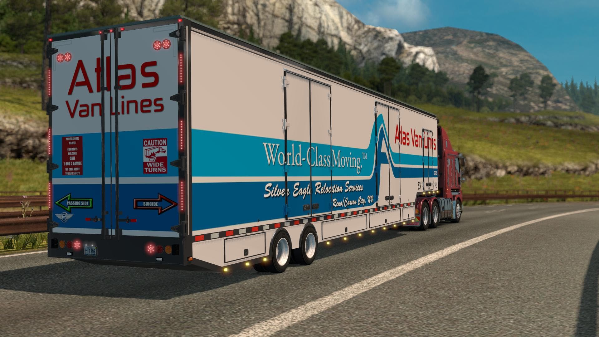 RD Moving Van – Trailers mod for Euro Truck Simulator 2
