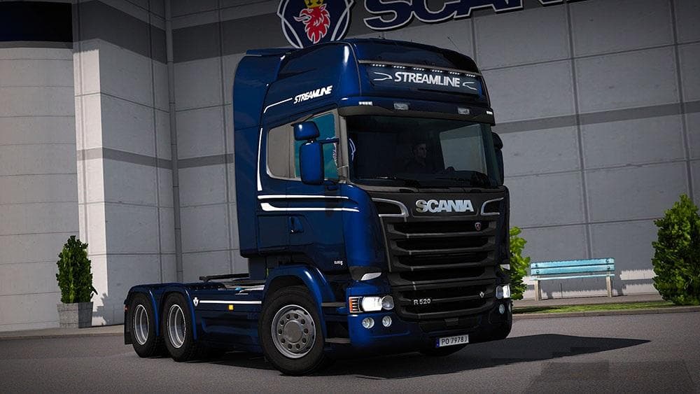 Scania Streamline (RJL) Blue Ocean Metallic Skin – Skins mod for Euro Truck Simulator 2