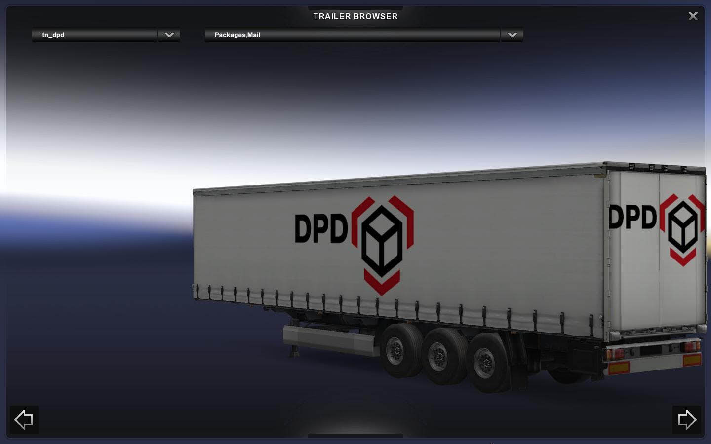 DPD trailer – Trailers mod for Euro Truck Simulator 2