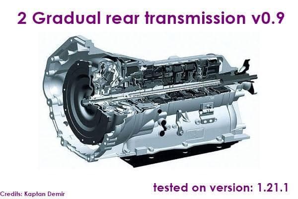 2 GRADUAL REAR TRANSMISSION – Parts mod for Euro Truck Simulator 2