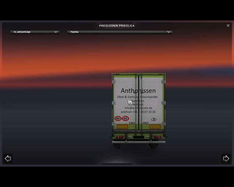 ANTHONISSEN FRIDGE TRAILER V1.0 - ETS2 mods download – trailers screenshot 2